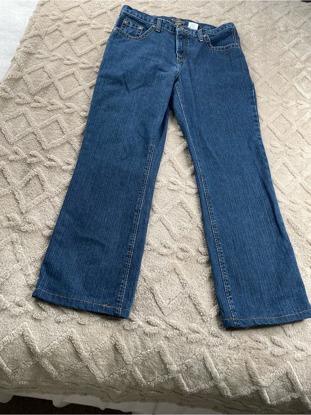 Rockies Women's Wide Leg Jeans - Dark Blue-
Size 14 L